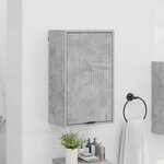 vidaXL Cabinet de salle de bain Gris béton 39 x 23.5 x 65 cm