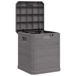 vidaXL Boîte de rangement de jardin 90 L Marron