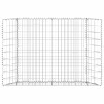 vidaXL Lit surélevé à gabion en trapèze Acier galvanisé 150x20x100 cm