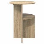vidaXL Table d'appoint Chêne Sonoma Ø 39 5 x 55 cm Bois d'ingénierie