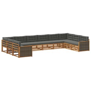 vidaXL Ensembles de canapés 10 pc Bois d'Acacia Massif