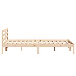 Lit vidaXL avec tête de lit 160x220 cm en bois de pin massif