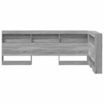 vidaXL Tête de lit de rangement Gris Sonoma 90 cm Bois d'ingénierie