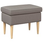 vidaXL Pouf Taupe 55 x 35 x 41 cm