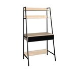 Bureau avec étagere en metal - L 84 x P 45 x H 165 cm - DOVER