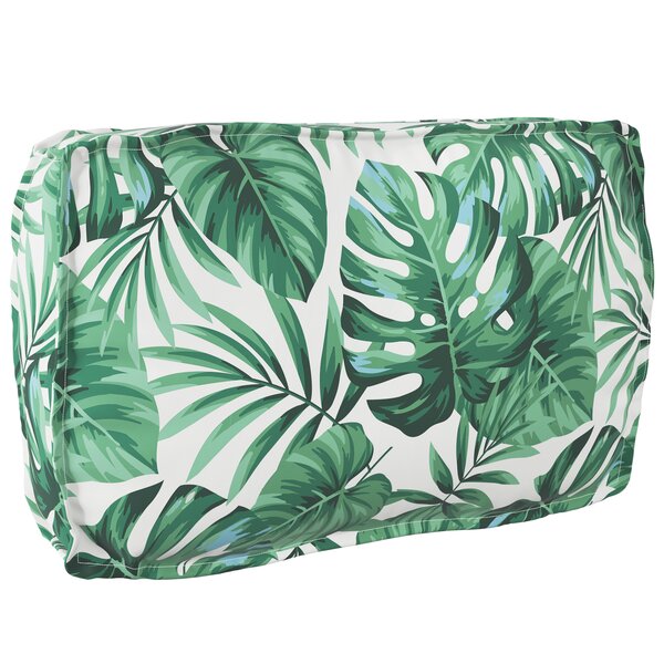 vidaXL Coussin de palette pour dossier  motif feuille  70x40x12 cm  en tissu Oxford.