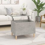 vidaXL Table basse Gris béton 60x44 5x45 cm Bois d'ingénierie