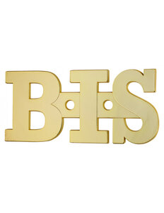 THIRARD - Plaque de signalisation BIS  laiton à visser  51x34mm  laiton - THIRARD