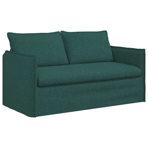 vidaXL Canapé Vert foncé 156 x 82 x 85 cm tissu