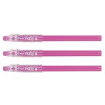 Stylo Roller FRIXION Ball Sticks 07 Pointe Moyenne Rose x 3 PILOT