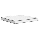vidaXL Matelas à ressorts bonnell moyen 200x200 cm