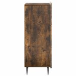 vidaXL Armoire à tiroirs Chêne fumé 33 x 34 5 x 92 cm