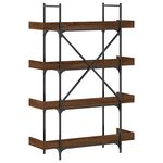 vidaXL Bibliothèque 4 niveaux chêne marron 100x33x145 5 cm