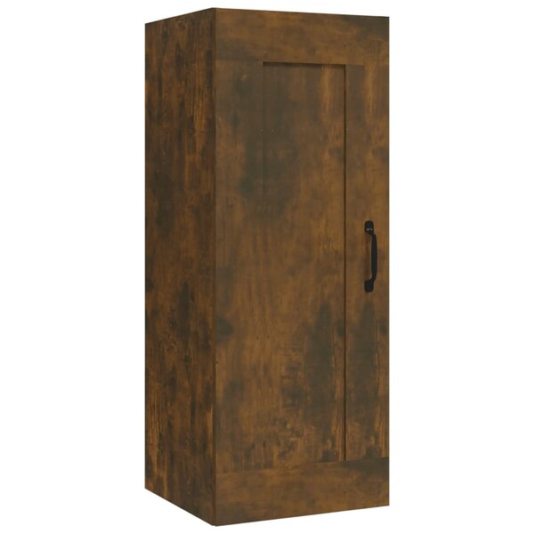 vidaXL Armoire suspendue Chêne fumé 35x34x90 cm Bois d'ingénierie