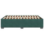 vidaXL Cadre de lit Vert foncé 140x200 cm Velours