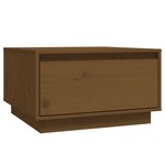 vidaXL Table basse Marron miel 55x56x32 cm Bois massif de pin