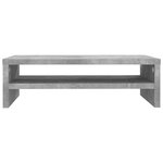 vidaXL Support de moniteur Gris béton 42x24x13 cm Bois d'ingénierie