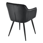 Lot de 4 chaises de salle à manger moderne design robuste 81 x 57 x 53 cm noir 03_0009806