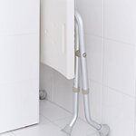 RIDDER Tabouret pliable de salle de bain 110 kg Blanc A0050301