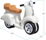 Scooter 3 roues - ride along blanc