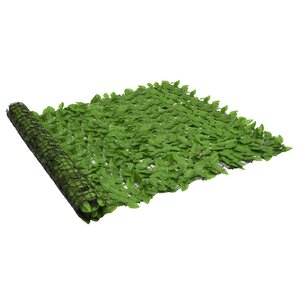 vidaXL Écran de balcon avec feuilles vert 200x150 cm