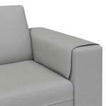 Ensemble de Canapés 3 Pièces Gris nuage tissu