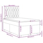 vidaXL Sommier à lattes de lit et matelas Vert foncé 120x200cm Velours