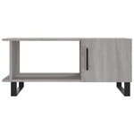 vidaXL Table basse sonoma gris 90x50x40 cm bois d'ingénierie