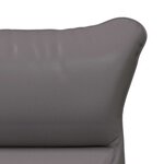 vidaXL fauteuil Gris 69 x 74 x 93 cm Cuir artificiel