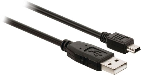 Cable USB vers mini USB (4 pins) 1,8m (Noir)