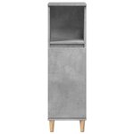 vidaXL Ensemble de meubles de salle de bain 3 Pièces gris béton