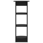 vidaXL Meuble d'appoint Noir 40 x 40 x 100 cm Bois d’ingénierie
