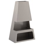 vidaXL Braise Marron 60 x 35 x 100 cm Acier résistant aux intempéries