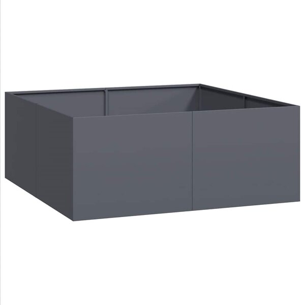vidaXL Jardinière anthracite 100x100x40 cm acier