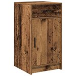 vidaXL Table de Toilette avec tiroir 2 Pièces Marron 40 x 41 x 75 cm