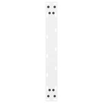 vidaXL Pieds de table basse Blanc 2 pièces 50 x (42-43) cm Acier