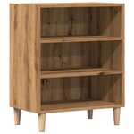 vidaXL Buffet chêne artisanal 57x35x75 cm bois d'ingénierie