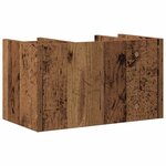 vidaXL Organiseur de bureau chêne artisanal 44.5 x 24 x 25 cm
