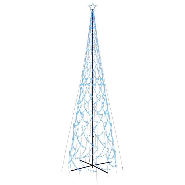 vidaXL Arbre de Noël cône 3000 LED Bleues 230x800 cm