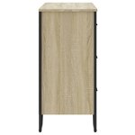 vidaXL Commode chêne sonoma 91x35 5x74 5 cm bois d'ingénierie
