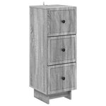 vidaXL Armoire à tiroirs Sonoma gris 33 x 34 5 x 90 cm