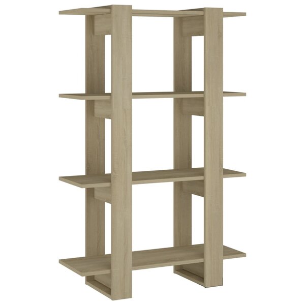 vidaXL Bibliothèque/Séparateur de pièce Chêne Sonoma 80x30x123 5 cm
