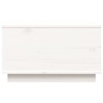 vidaXL Table basse Blanc 60x50x35 cm Bois massif de pin