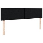 vidaXL Lit ottoman avec matelas et LED Noir 180x200cm tissu