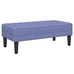 vidaXL banc Bleu jean 113 x 57 x 39 cm tissu