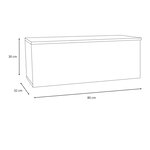 Meuble TV Nicole 80 cm - chêne artisan
