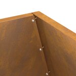 Brasero vidaXL 50x50x100 cm en acier résistant aux intempéries