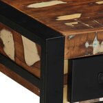 vidaXL Table d'appoint multicolore 35x35x50cm bois massif récupération