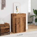 vidaXL Armoire à chaussures vieux bois 60x35x84 cm bois d'ingénierie
