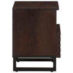 vidaXL Tables de chevet 2 Pièces 40x34x46 cm bois de manguier massif